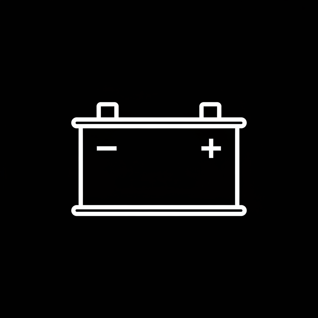 Car battery icon clean